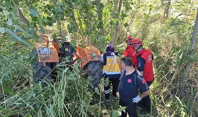 Savaştepe'de traktör kazası: 1 ölü, 1 yaralı