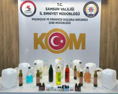 Samsun’un Atakum İlçesinde Kaçakçılık Operasyonu: Onlarca Litre Etil Alkol ve Kit Ele Geçirildi