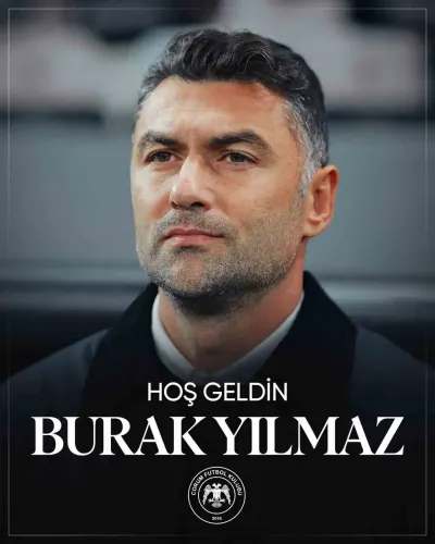 Çorum FK'nın Yeni Teknik Direktörü Burak Yılmaz Oldu