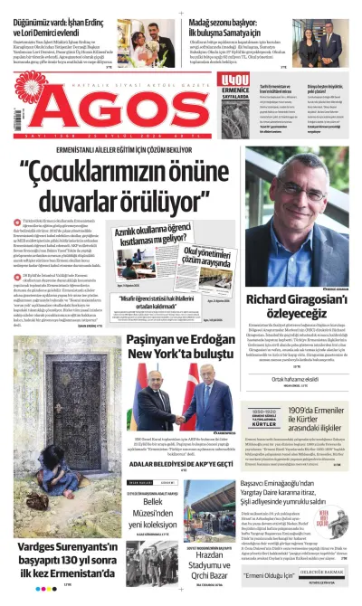 Agos manşeti