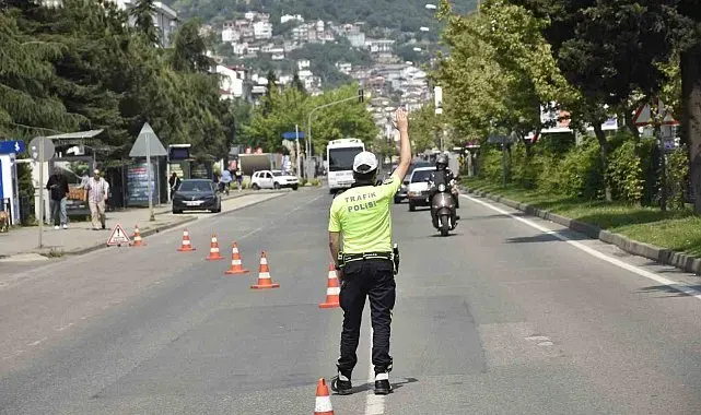 Ordu'da bir haftada 18 bine yakın araç ve sürücüsü denetlendi