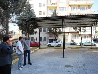 Germencik Merkez Minibüs Durağı'na Konforlu Gölgelik Tente Kuruldu