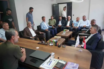 Adıyaman Milletvekili Şan ve Başkan Hallaç'tan Yerel Basına Ziyaret