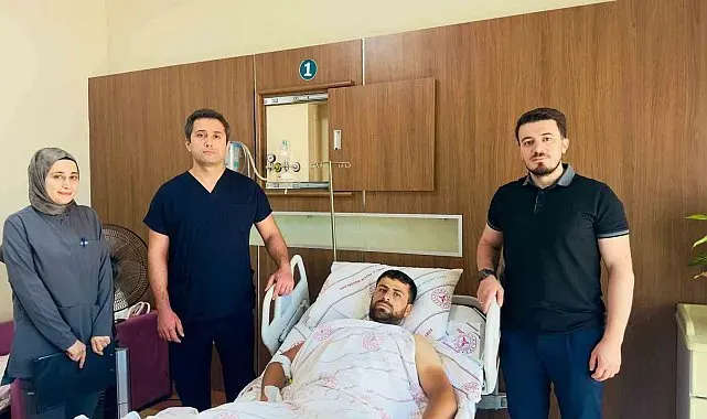 Siirt'te beton mikserine kaptırılan bacak başarılı ameliyatla kurtarıldı