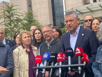Özgür Özel 10 Ekim Gar Davası İçin Ankara Adliyesi'nde
