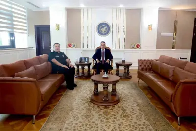 Karabük Valisi Çağatay, Emniyet Müdürü Tınmazol'u Ağırladı