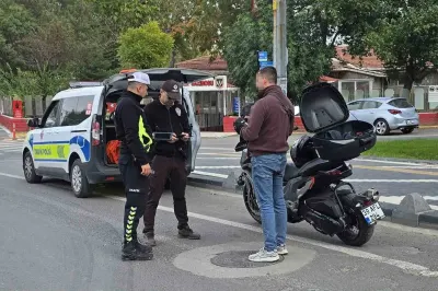 Tekirdağ Hayrabolu'da Motosiklet Sürücülerine Yönelik Kapsamlı Trafik Denetimi
