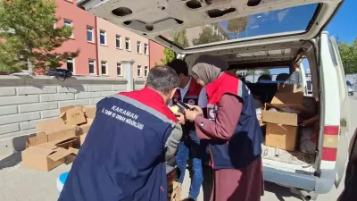 Karaman'da Gıda Güvenliği Operasyonu: Tonlarca Kaçak ve Bandrolsüz Ürün Ele Geçirildi