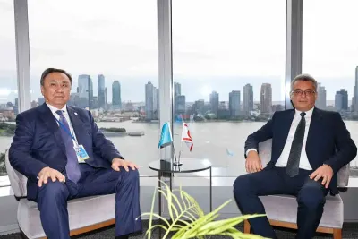 KKTC Cumhurbaşkanı Erhürman, TDT Genel Sekreteri Ömüraliyev ile New York'ta Görüştü