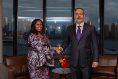 Bakan Hakan Fidan, New York'ta Gine Bissau Dışişleri Bakanı Jau İle Bir Araya Geldi
