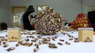 Mersin'de Geleneksel İğne Oyası Üç Boyutlu Sanat Eserine Dönüştü