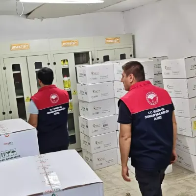 Düzce'de Zirai İlaç ve Gübre Bayilerine Sıkı Denetim