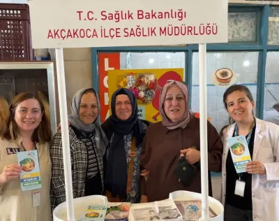 Akçakoca'da Şekere Dikkat Haftası Nedeniyle Sağlık Standı Açıldı