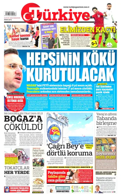Türkiye manşeti