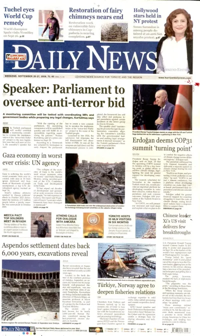 Hürriyet Daily News manşeti