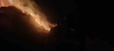 Erzurum'da Saman Balyaları Alevlere Teslim Oldu