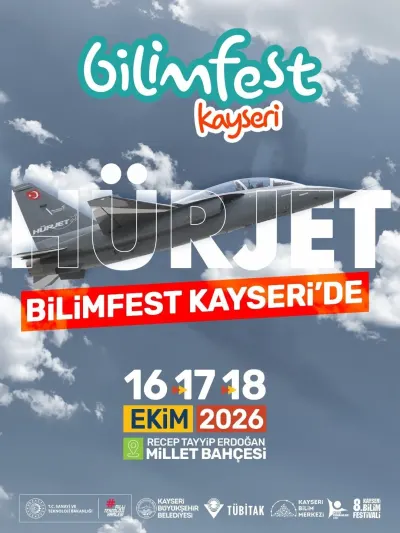 8. BİLİMFEST Kayseri’de Hürjet Sergilenecek ve Türk Yıldızları Gösteri Uçuşu Yapacak