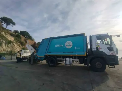 Adalar'da temizlik krizine Ümraniye formülü: Kınalıada'ya kamyon gönderildi