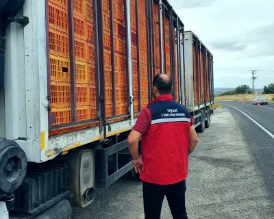 Uşak'ta Hayvan Hastalıklarıyla Mücadele Kapsamında Sıkı Yol Denetimleri