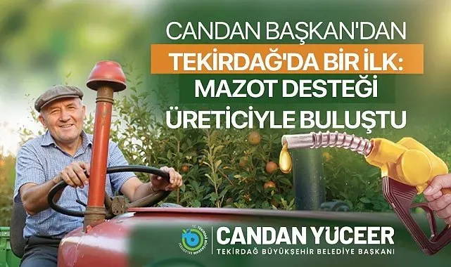 Mazot desteği üreticiyle buluştu