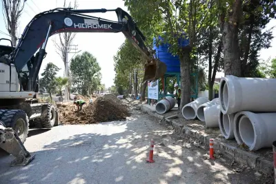 Alaşehir'de Taşkınları Önlemek İçin Yeni Kolektör Hattı İnşa Ediliyor