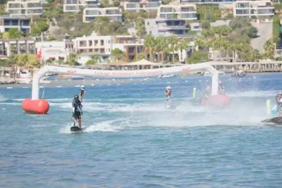 Bodrum'da Deniz Üzerinde Adrenalin Dolu Şampiyona Heyecanı