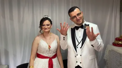 Sosyal Medyada Tanışan Engelli Çift Babaeski'de Mutluluğa Evet Dedi