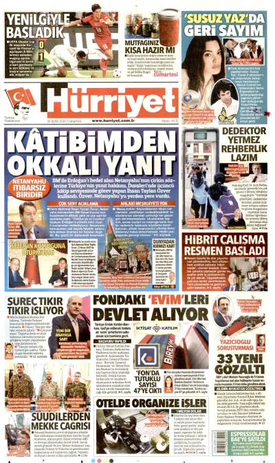 Hürriyet manşeti