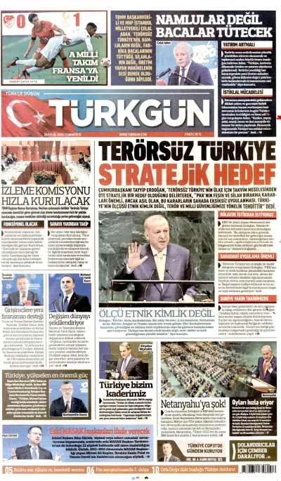 Türkgün manşeti