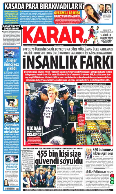Karar manşeti