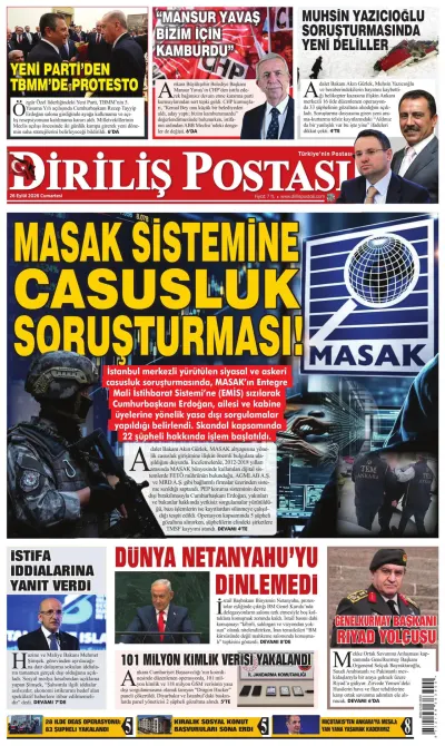 Diriliş Postası manşeti