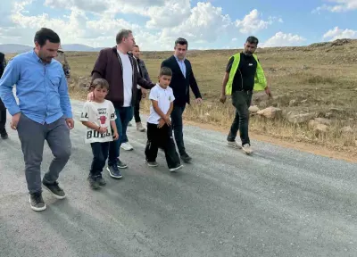 Kars Valisi Ziya Polat, Susuz'da SSB Yöntemiyle Yapılan Köy Yollarını Denetledi