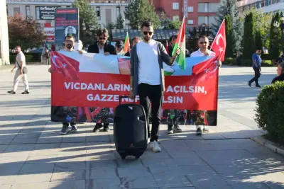 Erzurum’da Sağlıkçılardan Gazze İçin 150. Hafta Yürüyüşü: 'Mazlumun Yanındayız