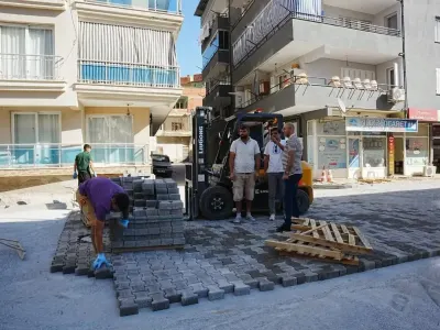 Germencik'te Yol Yenileme Çalışmaları Hız Kesmeden Devam Ediyor