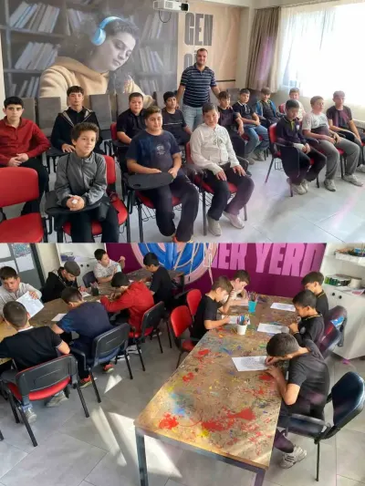Burhaniye'de Hafızlık Öğrencileri Sanatsal Etkinlikte Buluştu