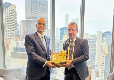 KKTC Dışişleri Bakanı Ertuğruloğlu, New York'ta İİT Genel Sekreteri ile Görüştü