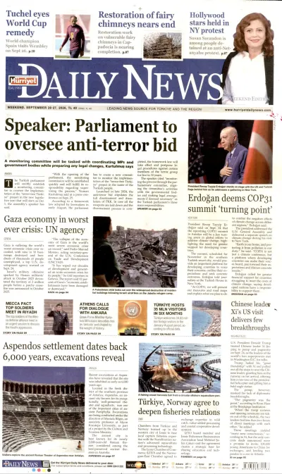 Hürriyet Daily News manşeti