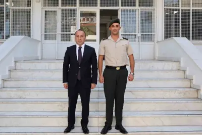 Çine Kaymakamı Erdoğan'dan Askerlik Şubesi Başkanı Çınar'a Ziyaret