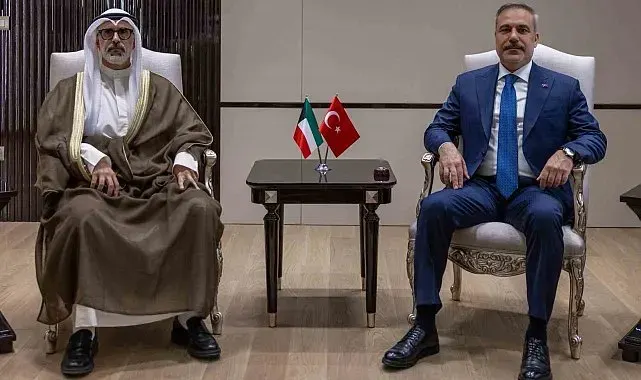 Bakan Fidan, Kuveytli mevkidaşı ile bir araya geldi