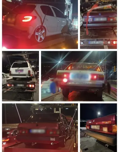 Trabzon'da Trafiği Tehlikeye Düşüren Sürücülere Yüz Bin Lirayı Aşkın Cezai İşlem Uygulandı