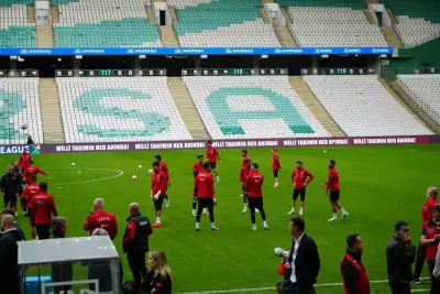 A Milli Futbol Takımı İtalya Karşılaşmasının Hazırlıklarını Tamamladı