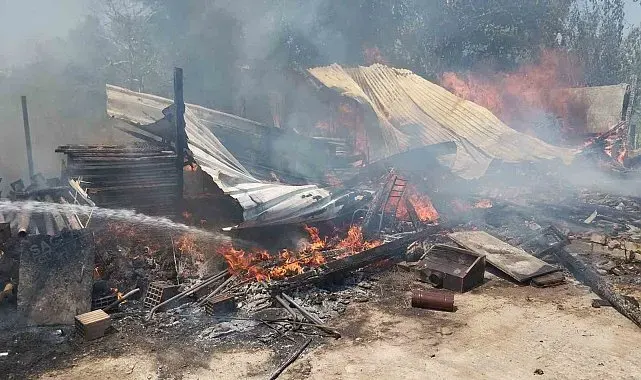 Gönen'de bağ evinde yangın paniği