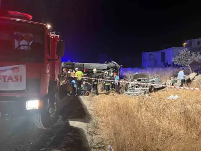 Gaziantep’te Facia: Otobüs ile Otomobil Çarpıştı, 7 Ölü, 16 Yaralı