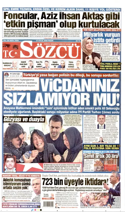 Sözcü manşeti