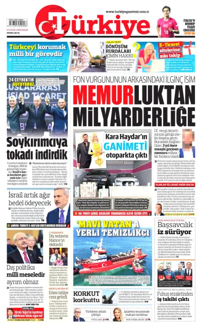 Türkiye manşeti
