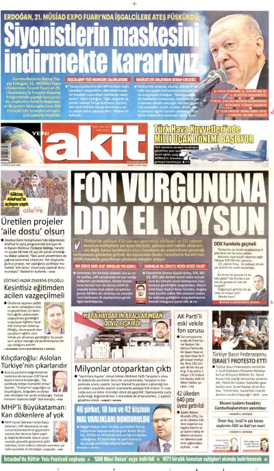 Yeni Akit manşeti
