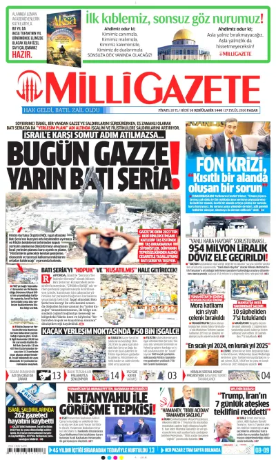 Milli manşeti