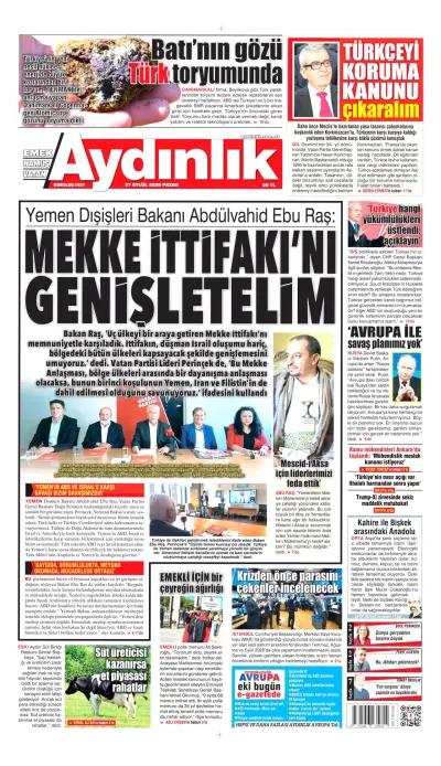 Aydınlık manşeti