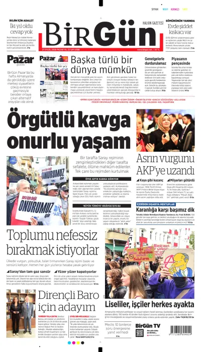 BirGün manşeti
