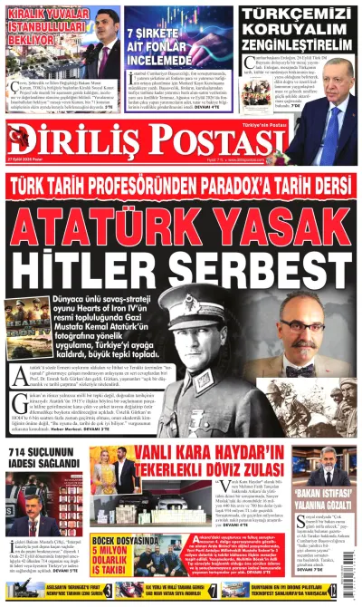 Diriliş Postası manşeti